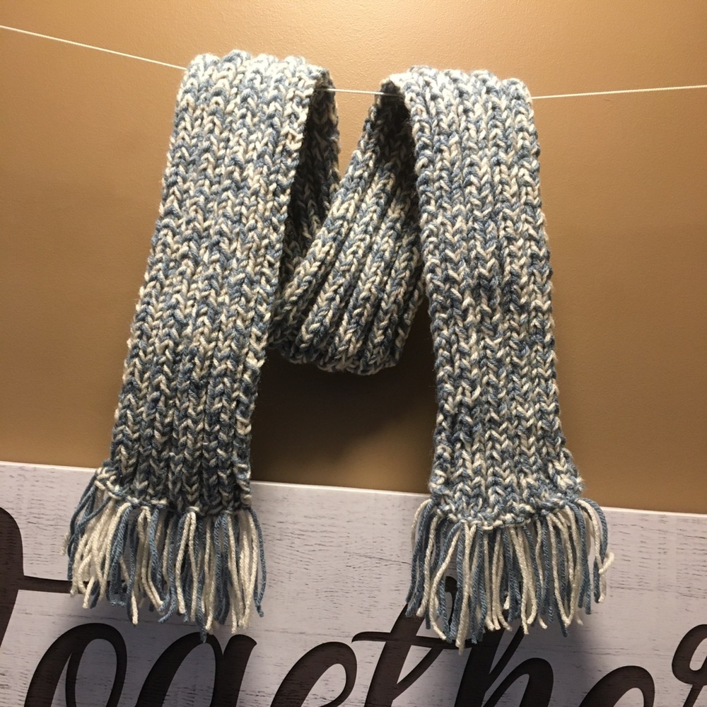 Hand knit scarf